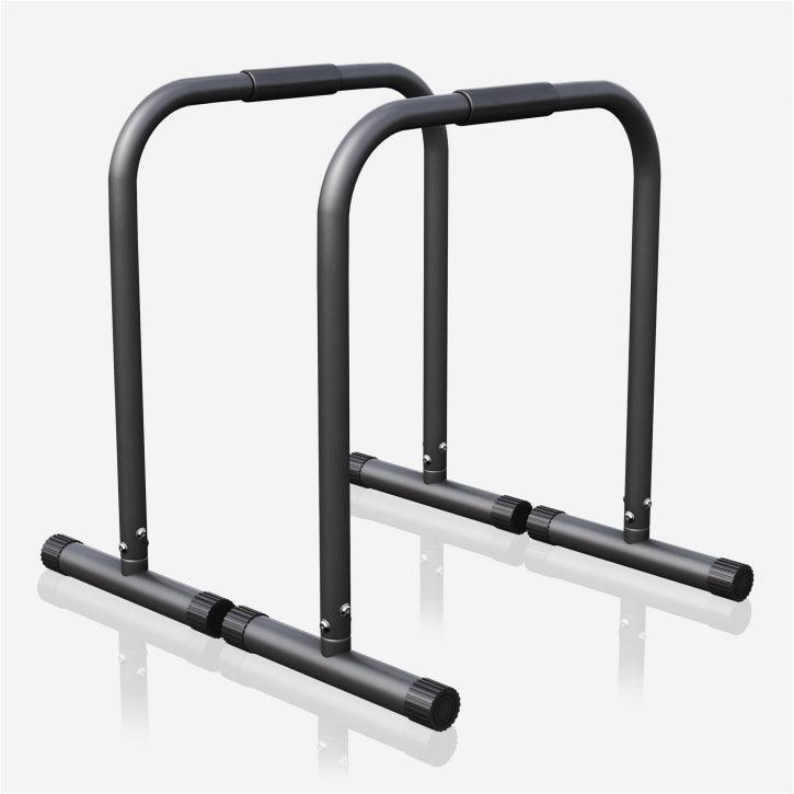 Push-up Stand Bar Parallettes Schwarz/Rot/Blau - Gorilla Sports Schweiz