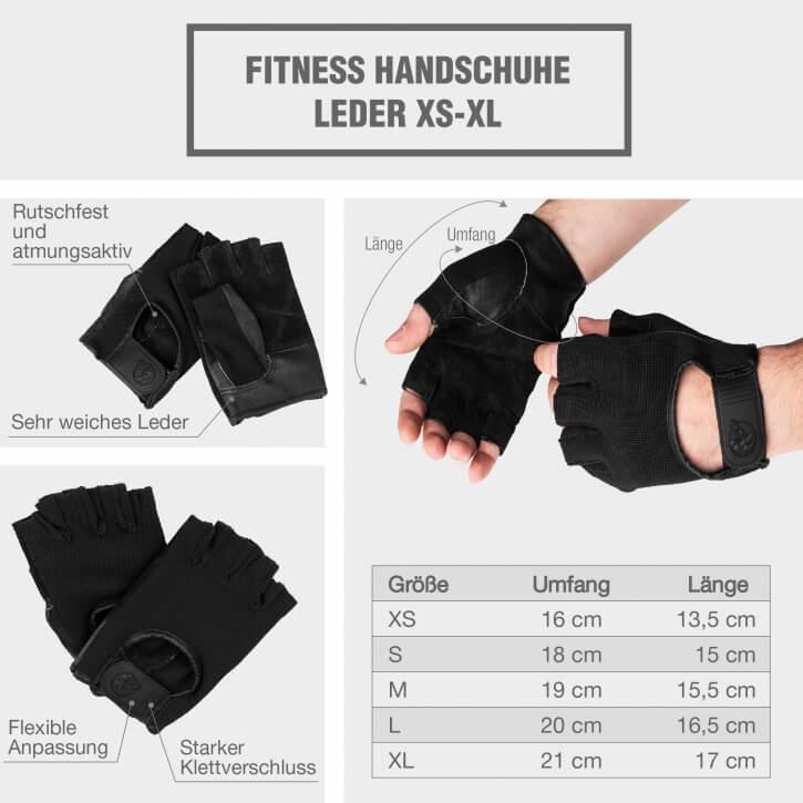Fitness Handschuhe Leder - Gorilla Sports Schweiz