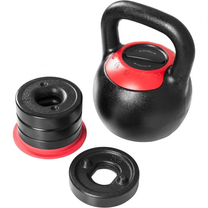 Kettlebell verstellbar 8 kg - 16 kg oder 16 kg bis 24kg - Gorilla Sports Schweiz