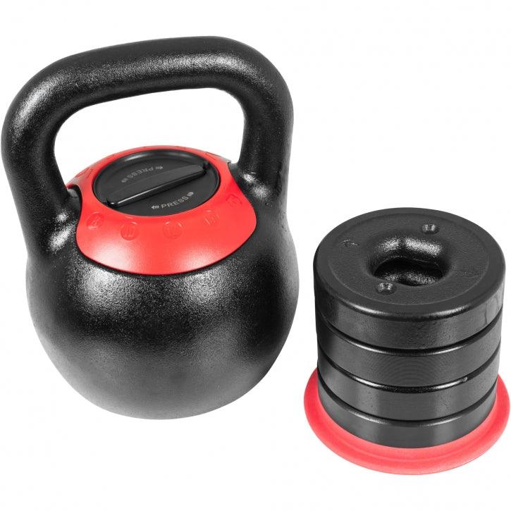 Kettlebell verstellbar 8 kg - 16 kg oder 16 kg bis 24kg - Gorilla Sports Schweiz