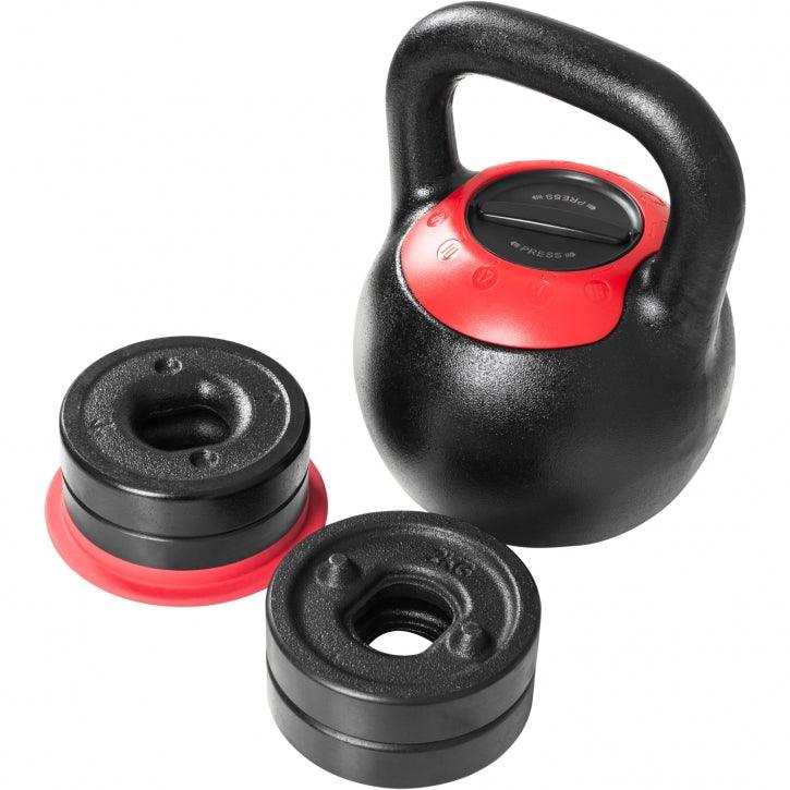 Kettlebell verstellbar 8 kg - 16 kg oder 16 kg bis 24kg - Gorilla Sports Schweiz