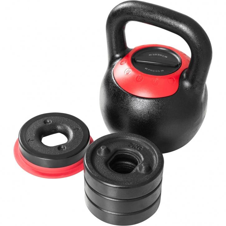 Kettlebell verstellbar 8 kg - 16 kg oder 16 kg bis 24kg - Gorilla Sports Schweiz