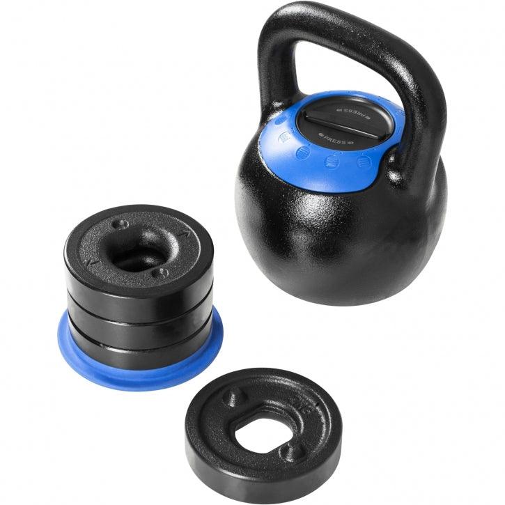 Kettlebell verstellbar 8 kg - 16 kg oder 16 kg bis 24kg - Gorilla Sports Schweiz