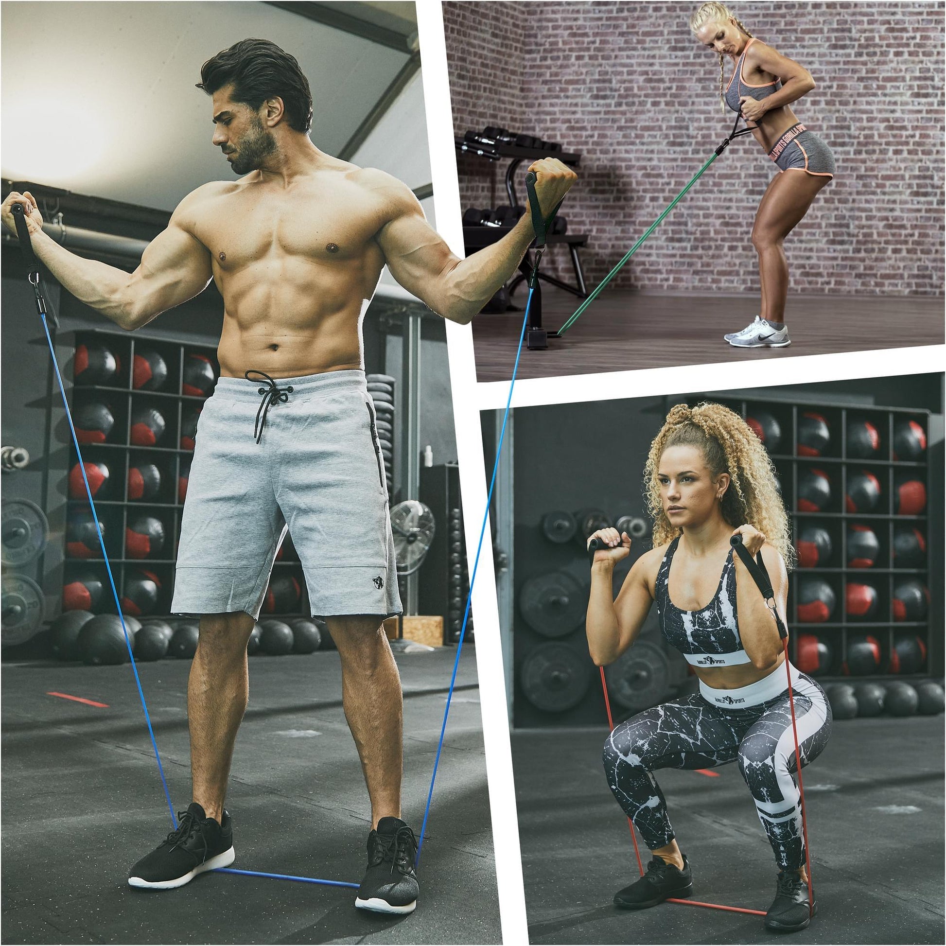 Expander Fitness Tube Set - Gorilla Sports Schweiz