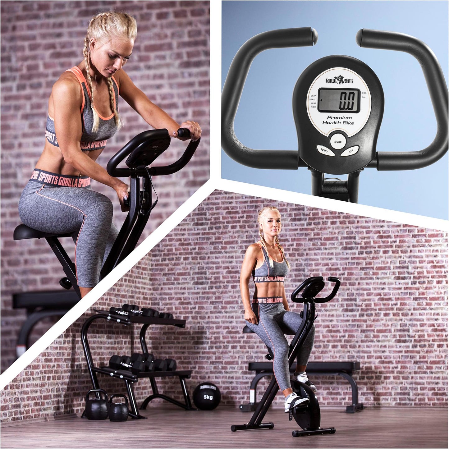 Ergometer Fahrrad X-Frame - Gorilla Sports Schweiz