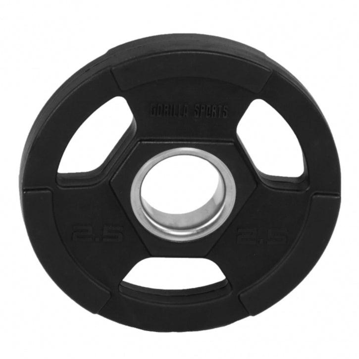 Hantelscheibe Profi 50/51mm Olympia Kunststoff Gripper 1.25-25 KG - Gorilla Sports Schweiz