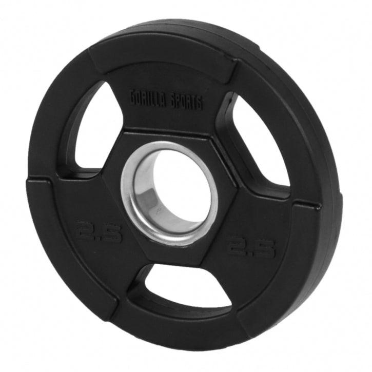 Hantelscheibe Profi 50/51mm Olympia Kunststoff Gripper 1.25-25 KG - Gorilla Sports Schweiz