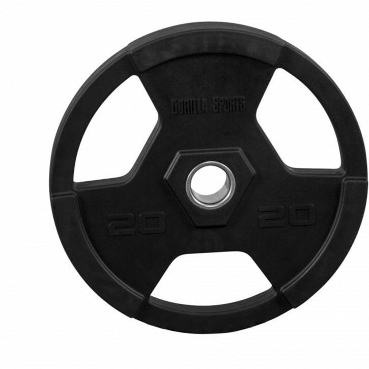 Hantelscheibe Profi 50/51mm Olympia Kunststoff Gripper 1.25-25 KG - Gorilla Sports Schweiz