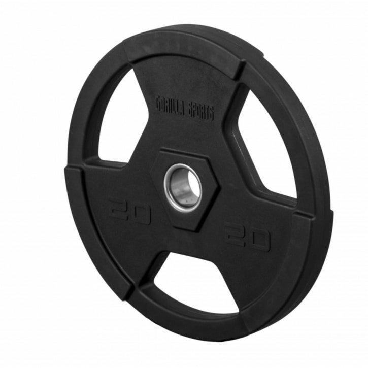 Hantelscheibe Profi 50/51mm Olympia Kunststoff Gripper 1.25-25 KG - Gorilla Sports Schweiz