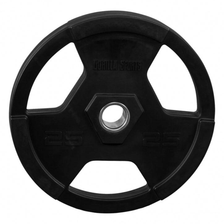 Hantelscheibe Profi 50/51mm Olympia Kunststoff Gripper 1.25-25 KG - Gorilla Sports Schweiz