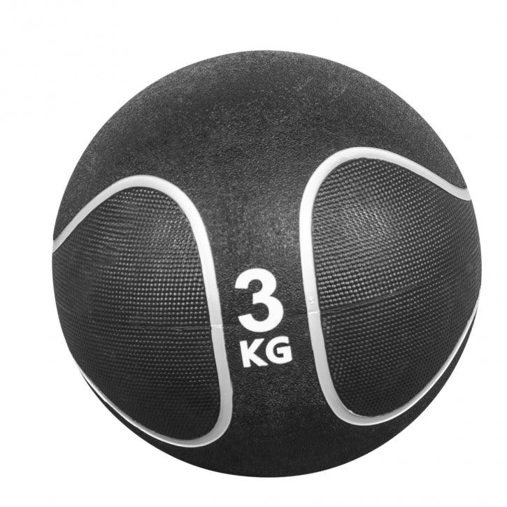 Medizinball Schwarz/Silber 1-10 KG - Gorilla Sports Schweiz