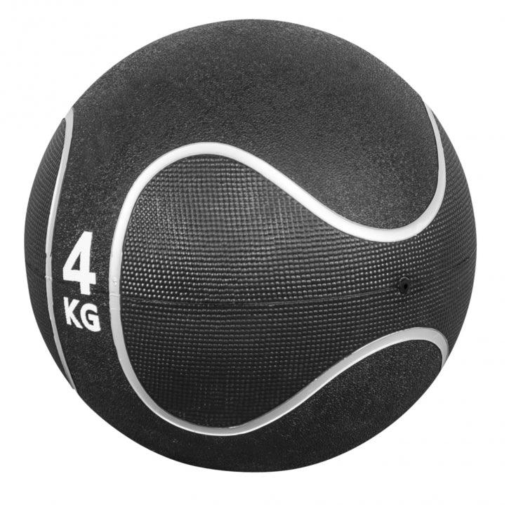 Medizinball Schwarz/Silber 1-10 KG - Gorilla Sports Schweiz