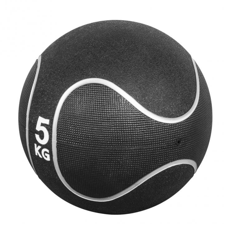 Medizinball Schwarz/Silber 1-10 KG - Gorilla Sports Schweiz