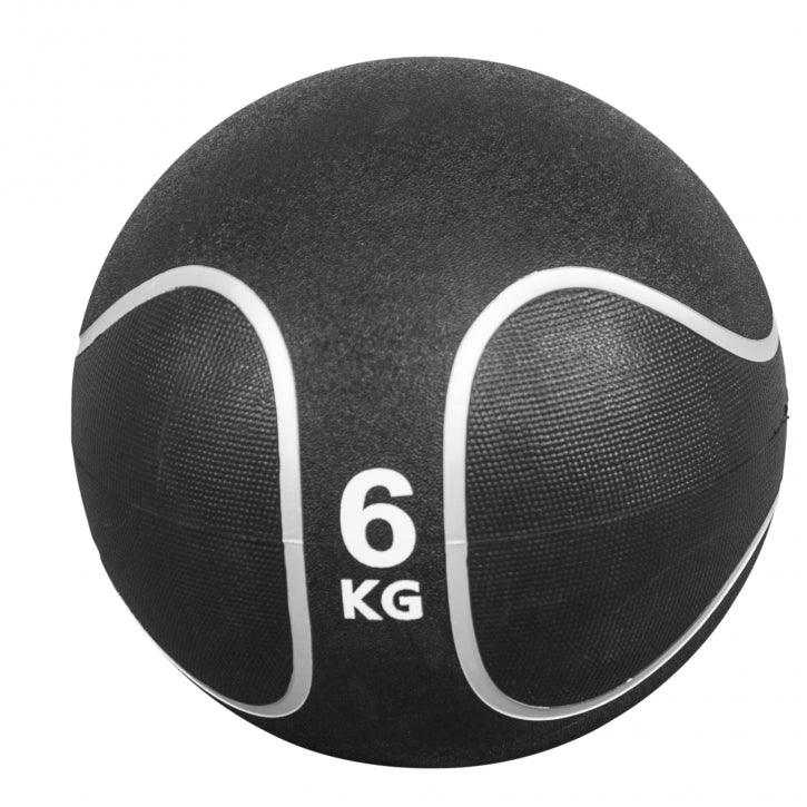 Medizinball Schwarz/Silber 1-10 KG - Gorilla Sports Schweiz