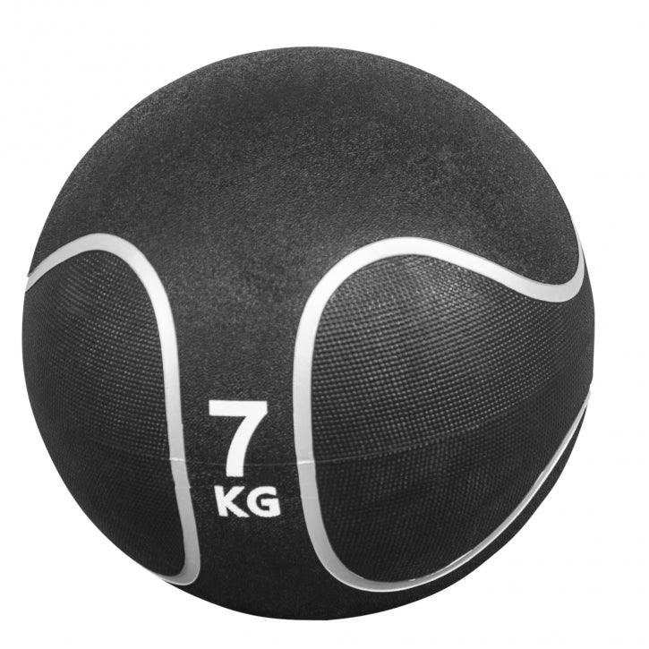 Medizinball Schwarz/Silber 1-10 KG - Gorilla Sports Schweiz