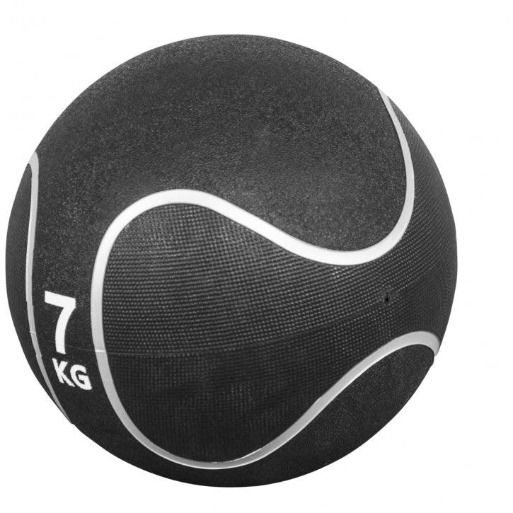Medizinball Schwarz/Silber 1-10 KG - Gorilla Sports Schweiz