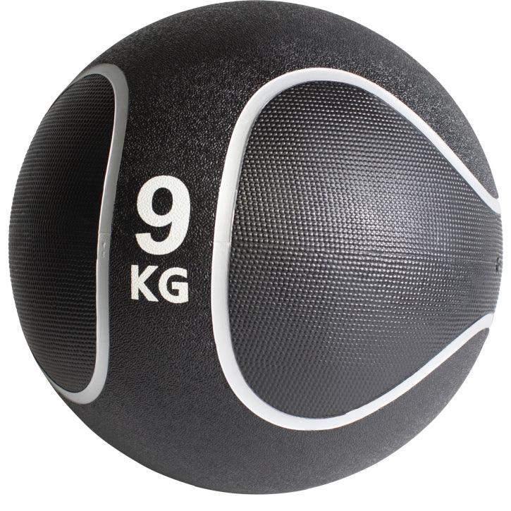 Medizinball Schwarz/Silber 1-10 KG - Gorilla Sports Schweiz