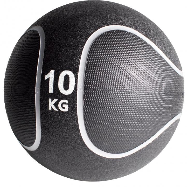 Medizinball Schwarz/Silber 1-10 KG - Gorilla Sports Schweiz