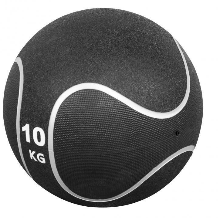 Medizinball Schwarz/Silber 1-10 KG - Gorilla Sports Schweiz