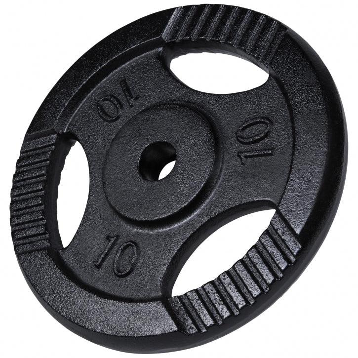 Hantelscheibe Guss Gripper Schwarz 0.5-20 KG - Gorilla Sports Schweiz