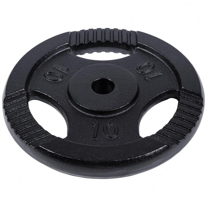 Hantelscheibe Guss Gripper Schwarz 0.5-20 KG - Gorilla Sports Schweiz