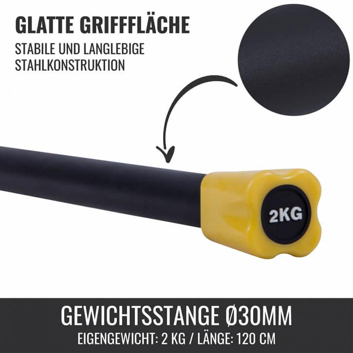 Gewichtsstange Aerobic 1 - 10 KG - Gorilla Sports Schweiz