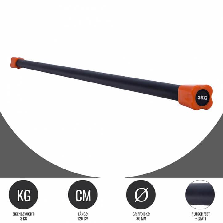 Gewichtsstange Aerobic 1 - 10 KG - Gorilla Sports Schweiz