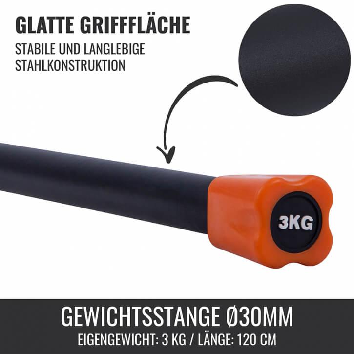 Gewichtsstange Aerobic 1 - 10 KG - Gorilla Sports Schweiz
