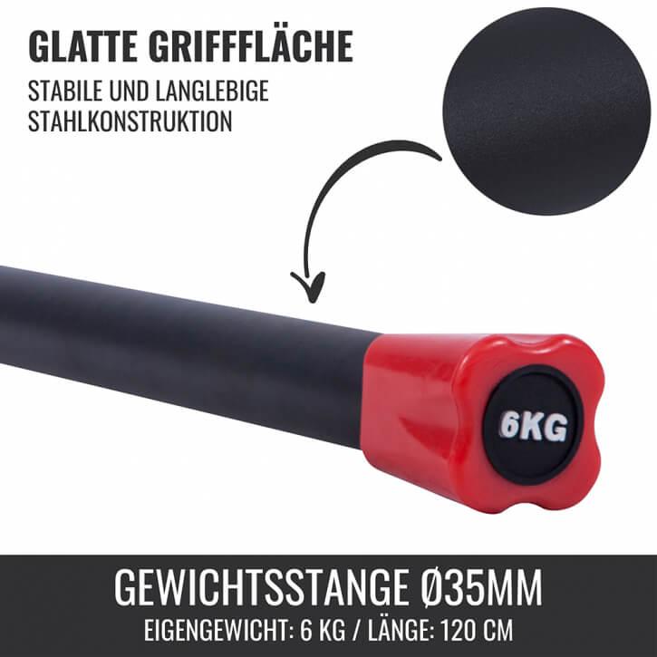 Gewichtsstange Aerobic 1 - 10 KG - Gorilla Sports Schweiz