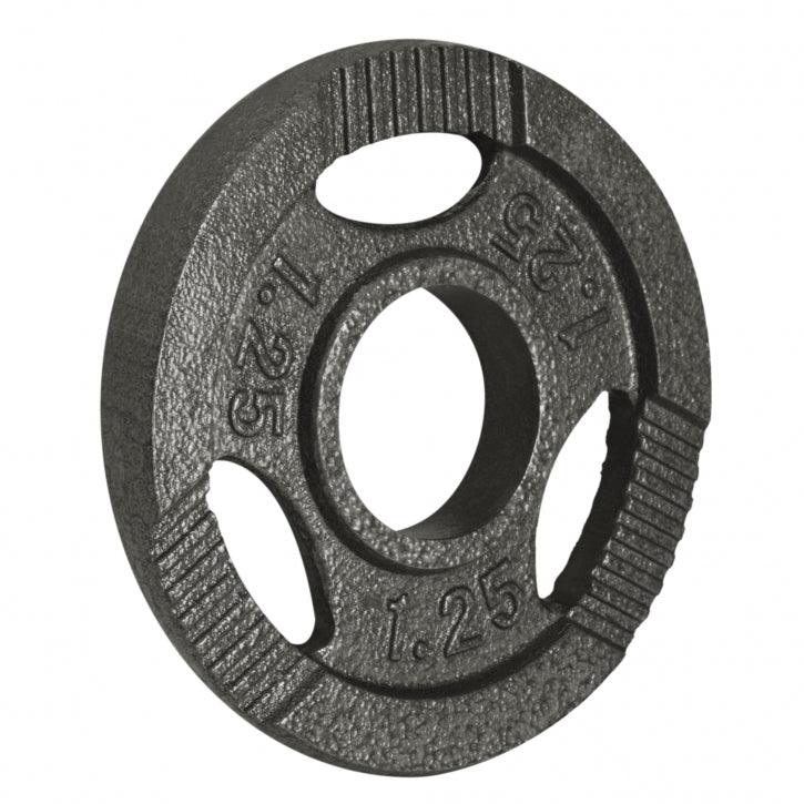Hantelscheibe Guss Gripper 0.5-20 KG Silber - Gorilla Sports Schweiz
