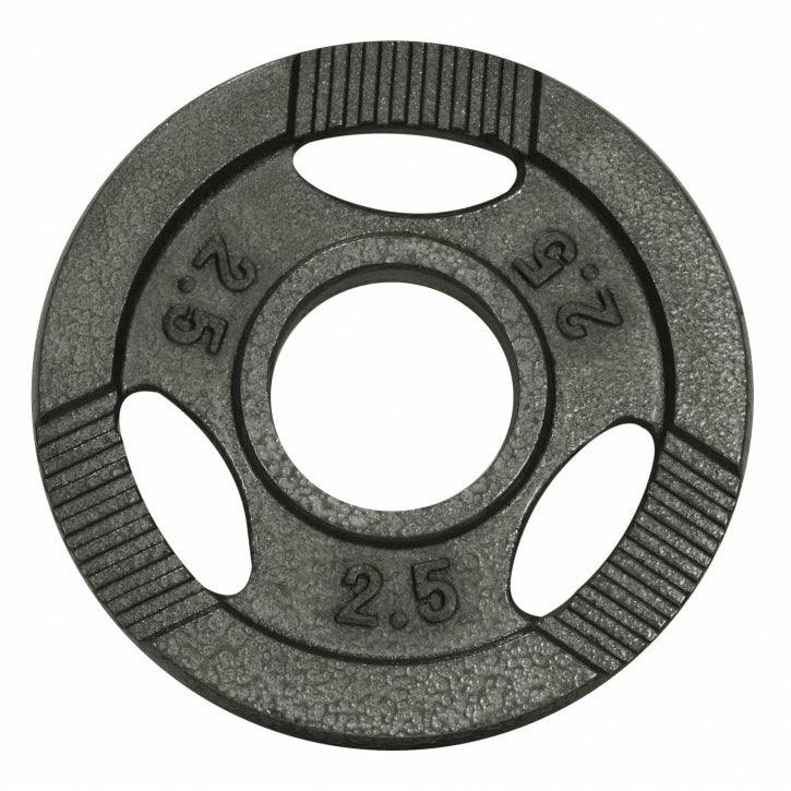 Hantelscheibe Guss Gripper 0.5-20 KG Silber - Gorilla Sports Schweiz