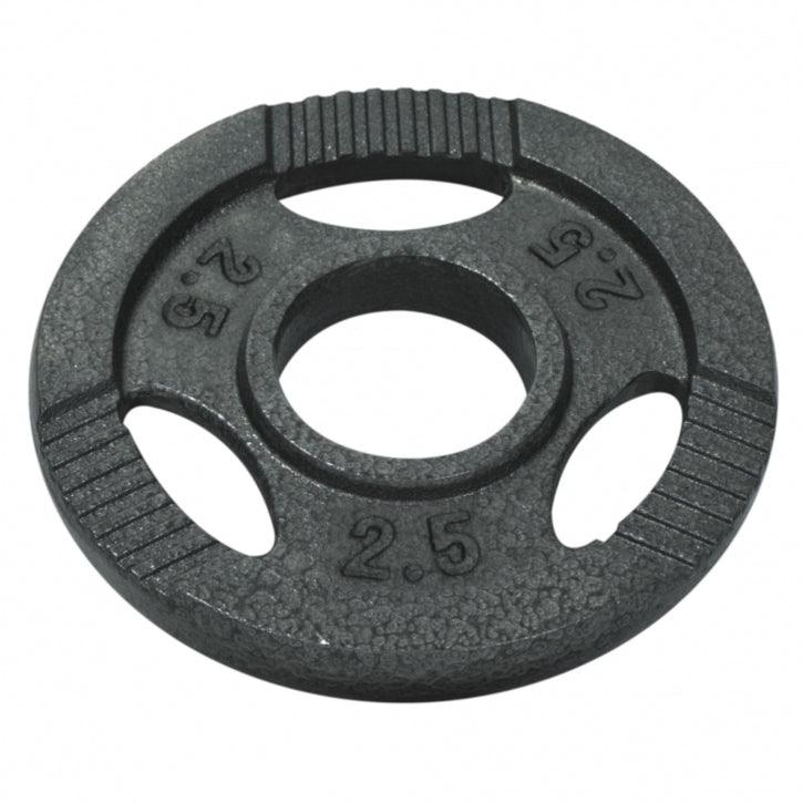Hantelscheibe Guss Gripper 0.5-20 KG Silber - Gorilla Sports Schweiz
