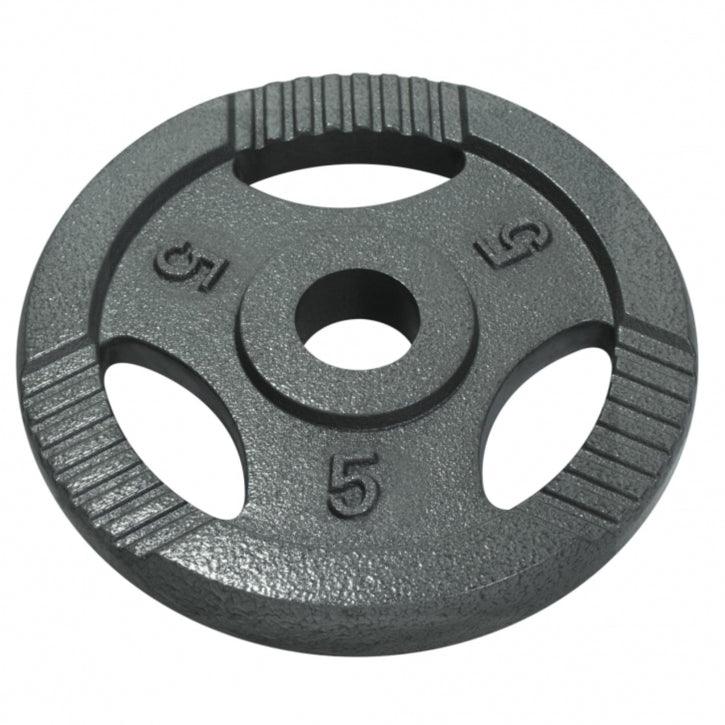 Hantelscheibe Guss Gripper 0.5-20 KG Silber - Gorilla Sports Schweiz
