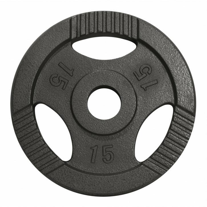 Hantelscheibe Guss Gripper 0.5-20 KG Silber - Gorilla Sports Schweiz