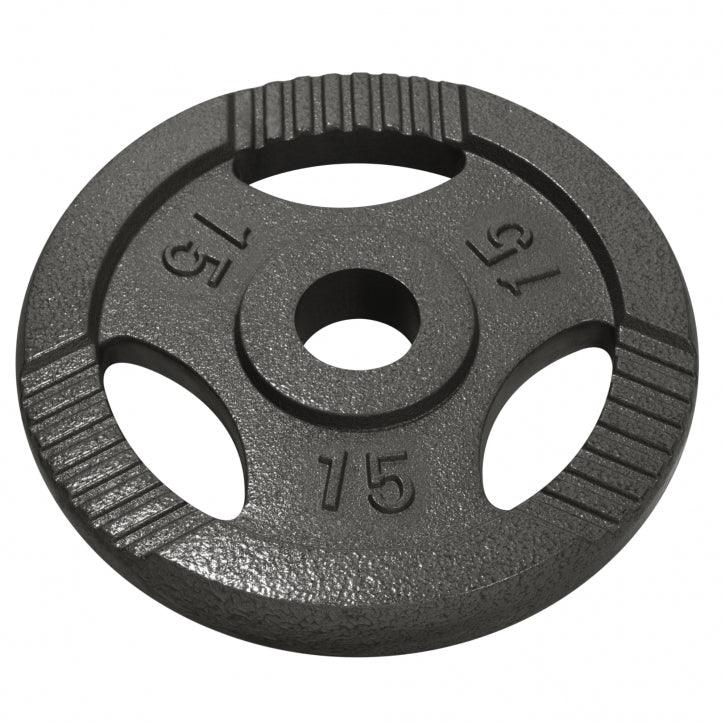 Hantelscheibe Guss Gripper 0.5-20 KG Silber - Gorilla Sports Schweiz