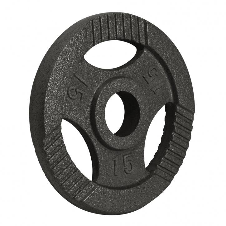 Hantelscheibe Guss Gripper 0.5-20 KG Silber - Gorilla Sports Schweiz