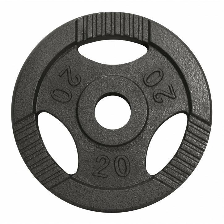 Hantelscheibe Guss Gripper 0.5-20 KG Silber - Gorilla Sports Schweiz