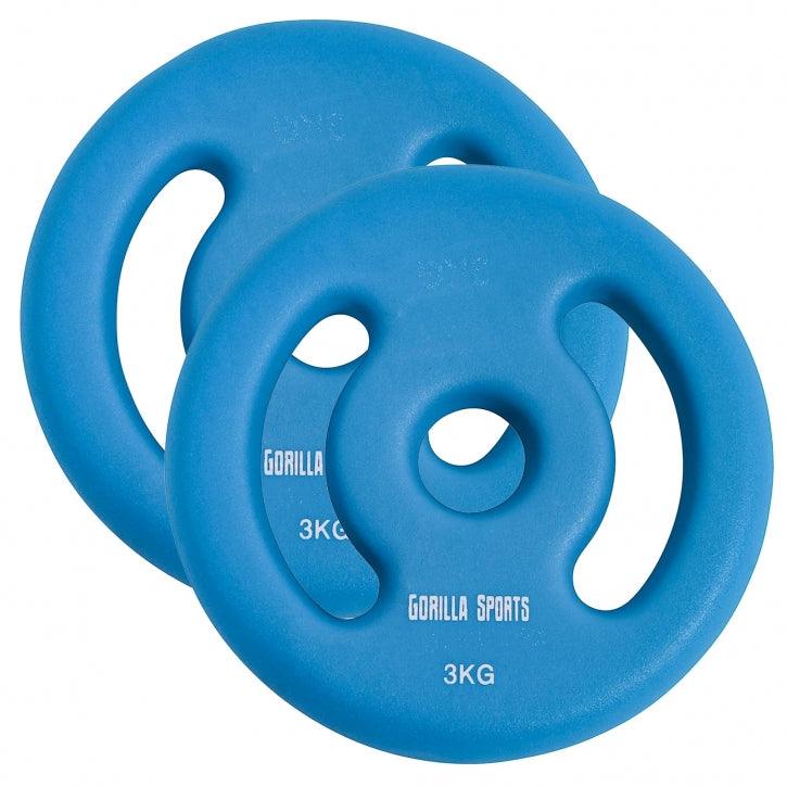 Hantelscheiben Set Neopren 1 - 5 KG - Gorilla Sports Schweiz