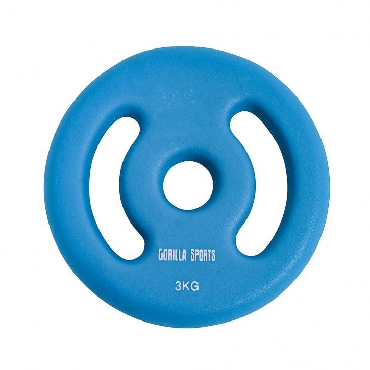 Hantelscheiben Set Neopren 1 - 5 KG - Gorilla Sports Schweiz