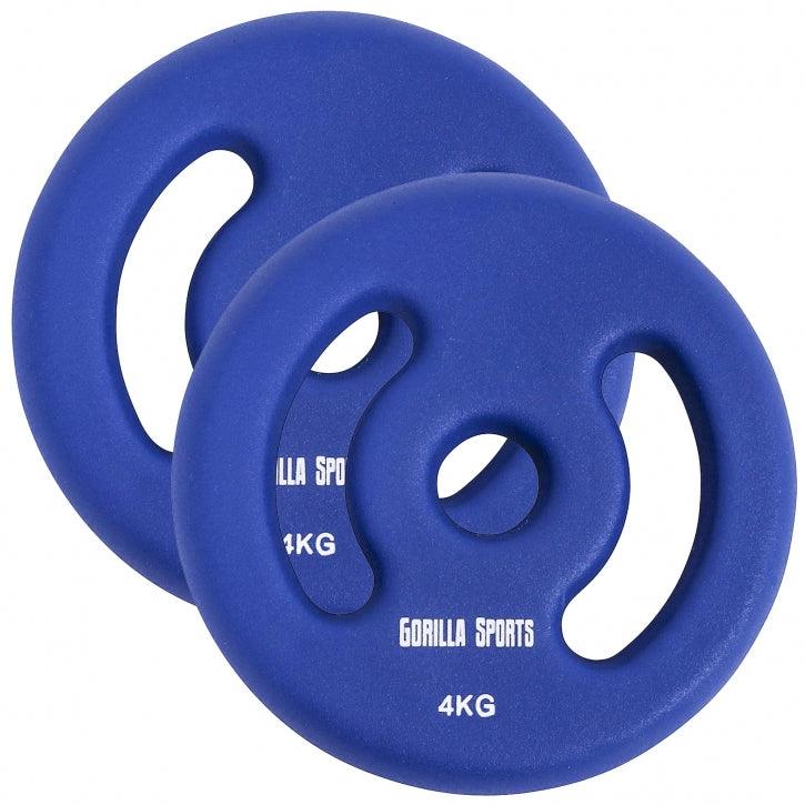 Hantelscheiben Set Neopren 1 - 5 KG - Gorilla Sports Schweiz
