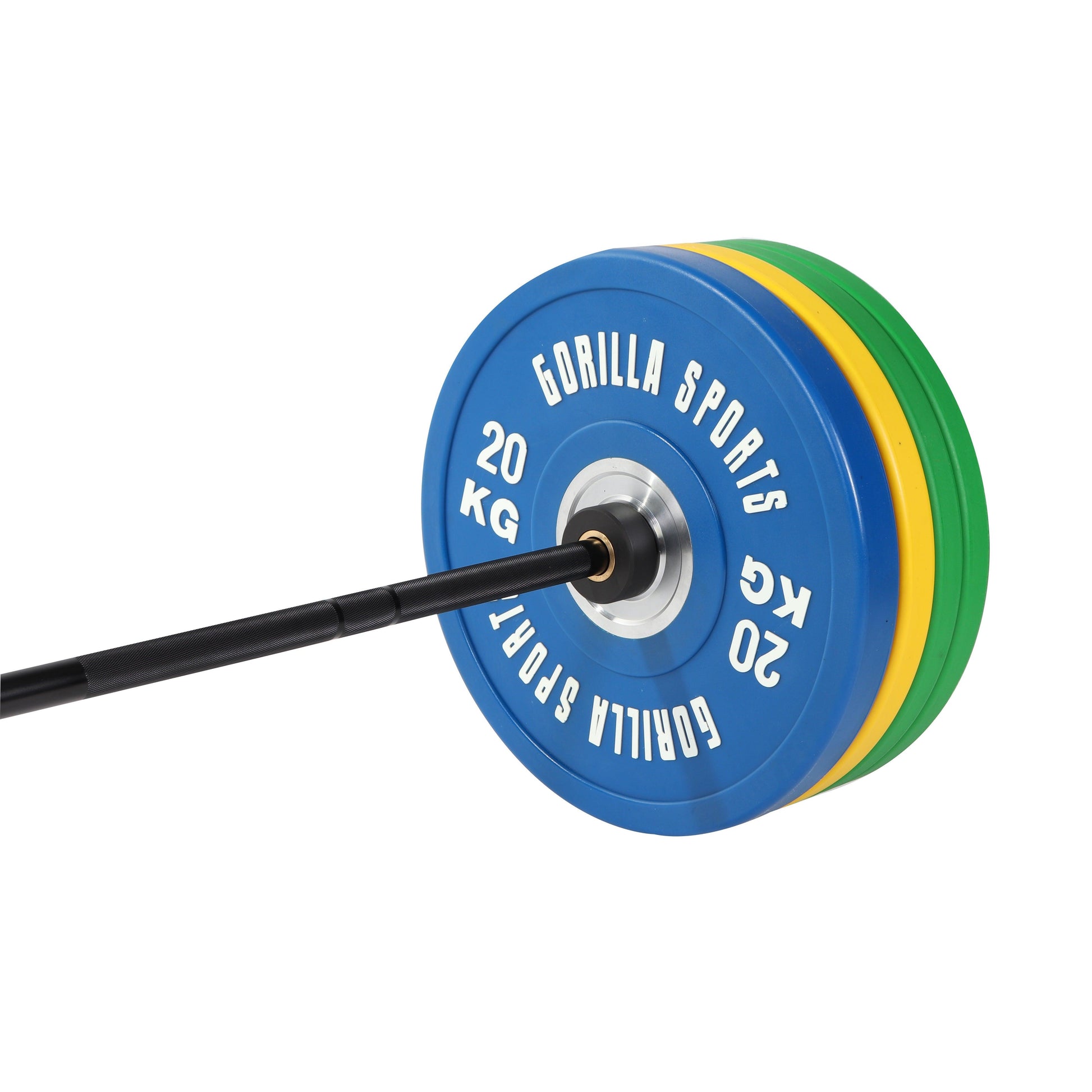 Olympia Bumper Plates Profi Langhantelset 140 kg - Gorilla Sports Schweiz