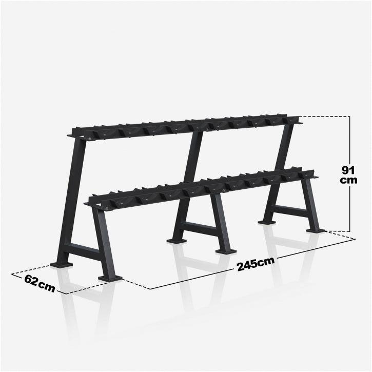 Kurzhantel Profi Gummi 2.5-50 KG - Gorilla Sports Schweiz