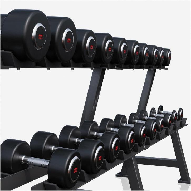 Kurzhantel Profi Gummi 2.5-50 KG - Gorilla Sports Schweiz