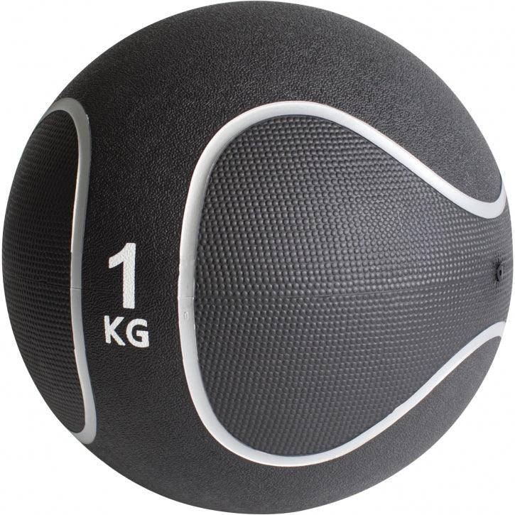 Medizinball Schwarz/Silber 1-10 KG - Gorilla Sports Schweiz