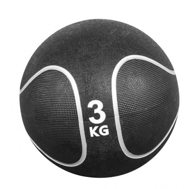 Medizinball Schwarz/Silber 1-10 KG - Gorilla Sports Schweiz