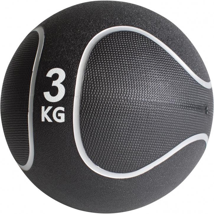 Medizinball Schwarz/Silber 1-10 KG - Gorilla Sports Schweiz