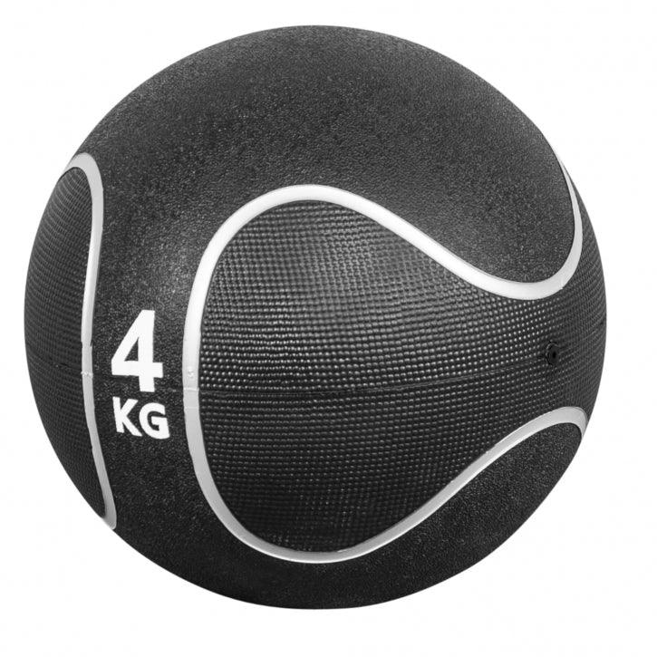 Medizinball Schwarz/Silber 1-10 KG - Gorilla Sports Schweiz