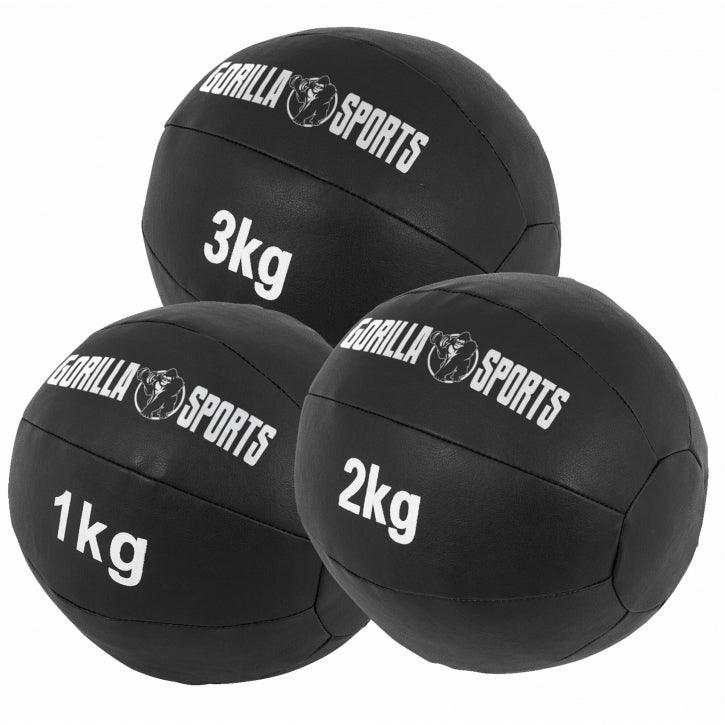 Kunstleder Medizinball 1-10 KG - Gorilla Sports - Gorilla Sports Schweiz