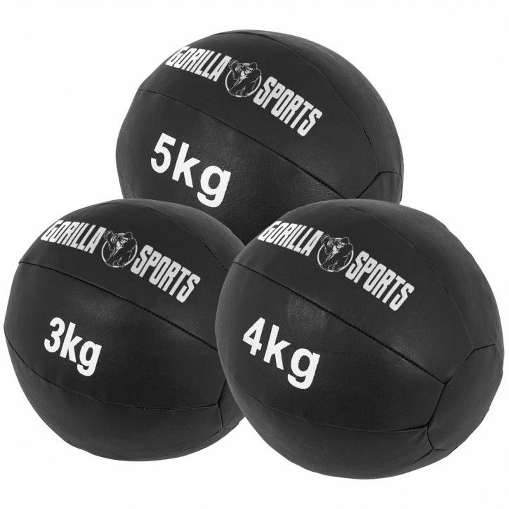 Kunstleder Medizinball 1-10 KG - Gorilla Sports - Gorilla Sports Schweiz