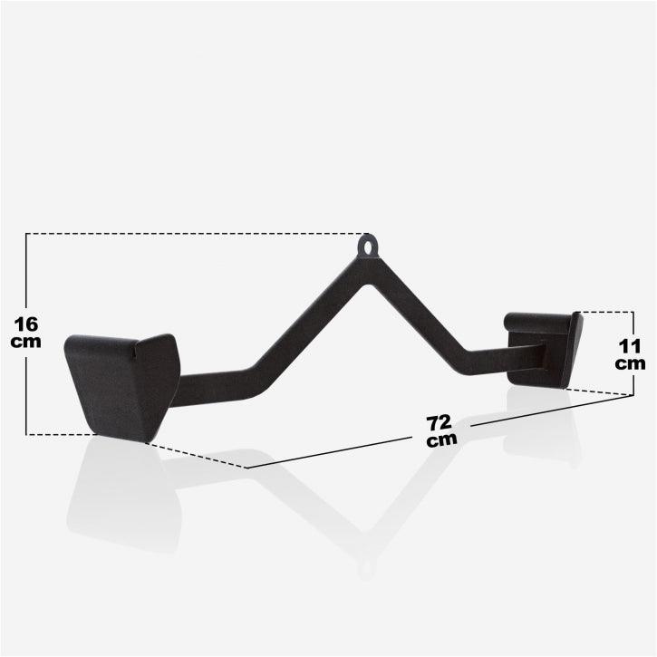 Latzug-/Rudergriff Gummi schwarz - Gorilla Sports Schweiz